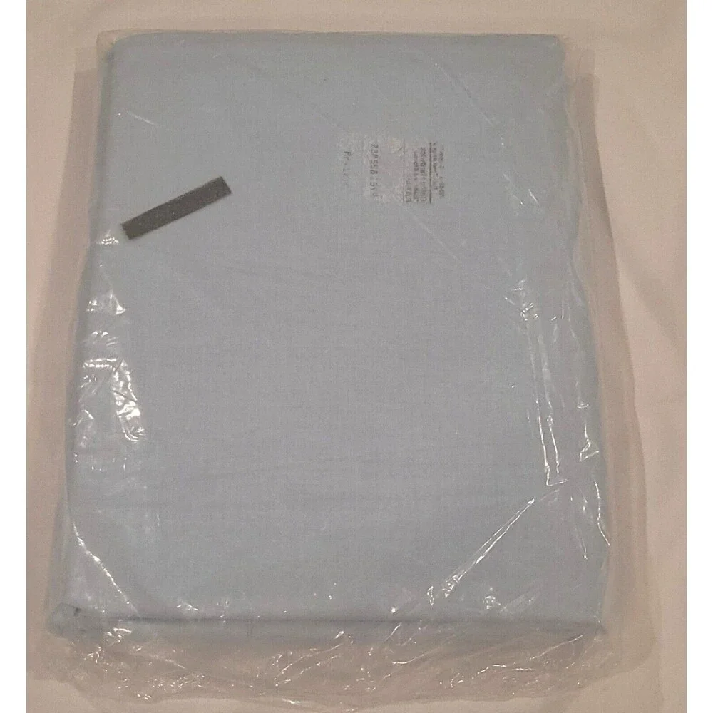 Vintage Sears FULL Flat Sheet Perma-Prest‎ Muslin Bed Sheet NOS-Blue